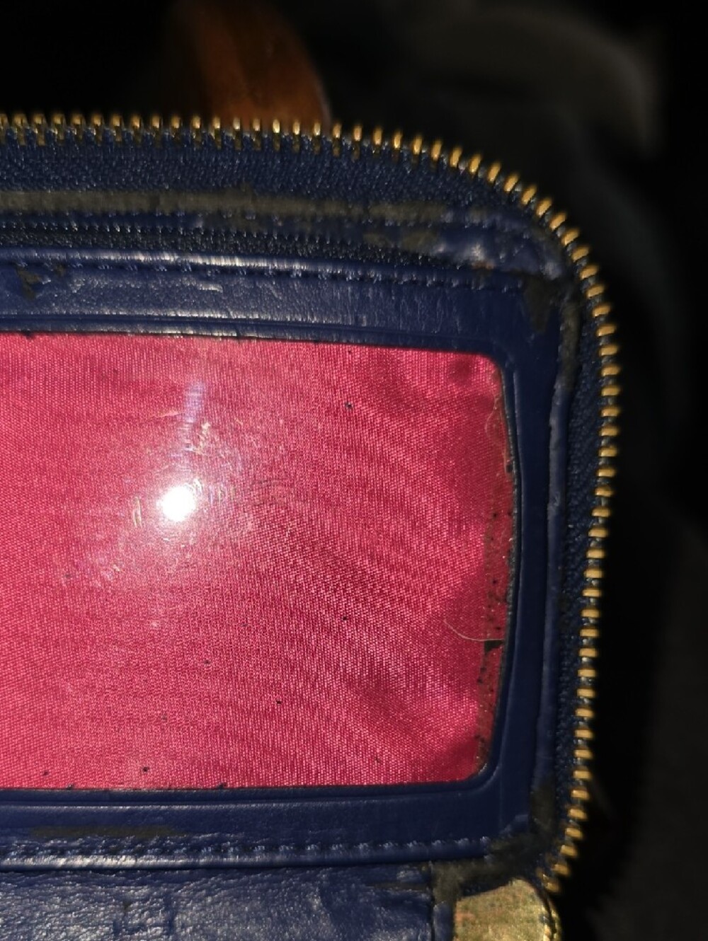 Coach 'Project' Navy Wristlet with Multicolor Script Hearts - Picture 14 of 15